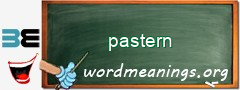 WordMeaning blackboard for pastern